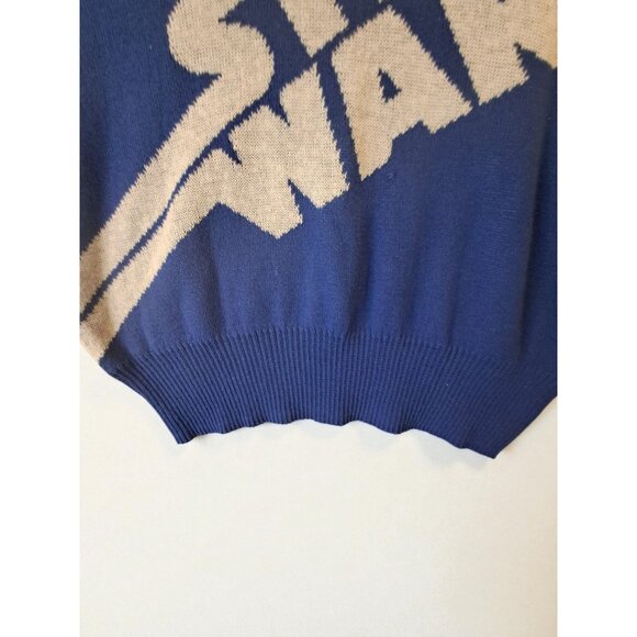 Women's Star Wars Blue Graphic Crewneck Sweater Size M (New Without Tags) - Picture 6 of 12